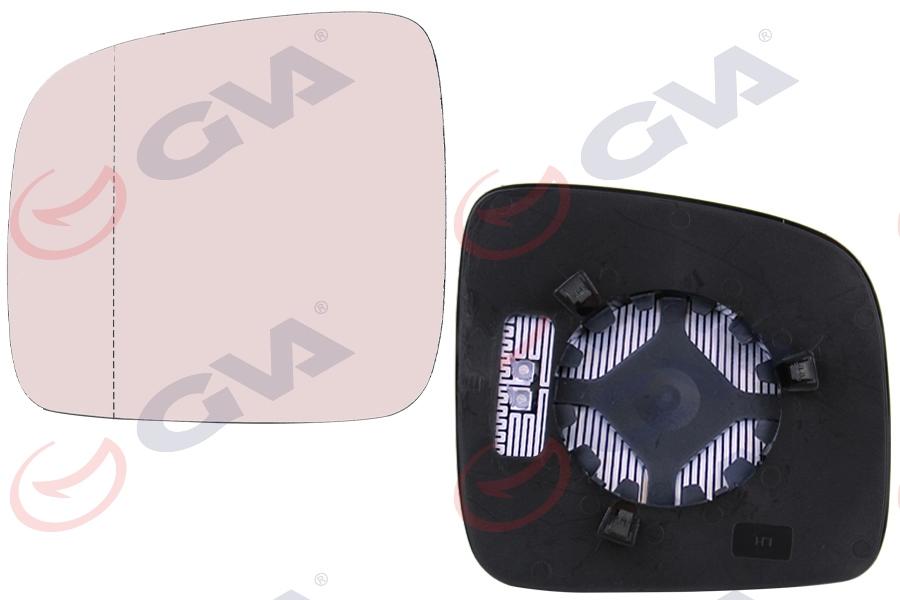 AYNA CAMI SOL CADDY 04> ISITMALI+ASFERİK VM-375AGHL - GVA - OEM 7H1857521A