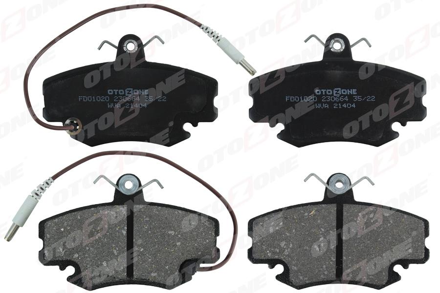 ÖN BALATA FİŞLİ RENAULT R9-R19-R21-CLIO I-II-MEGANE I-TWINGO-LOGAN-SANDERO-SOLENZA (GDB 400) - OTOZONE - OEM 7711130071