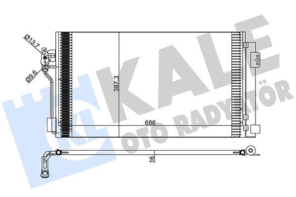 KLIMA RADYATORU MERCEDES VITO W639 03> - KALE - OEM A6398350070