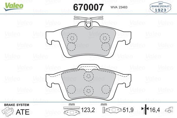 ARKA BALATA FOCUS II CMAX 03> CONNECT 02> LAGUNA III 07> OPEL VECTRA C 02> SIGNUM 03> CITROEN C5 08> PEUGEOT P508 10>18 - VALEO - OEM 3M512M008AC