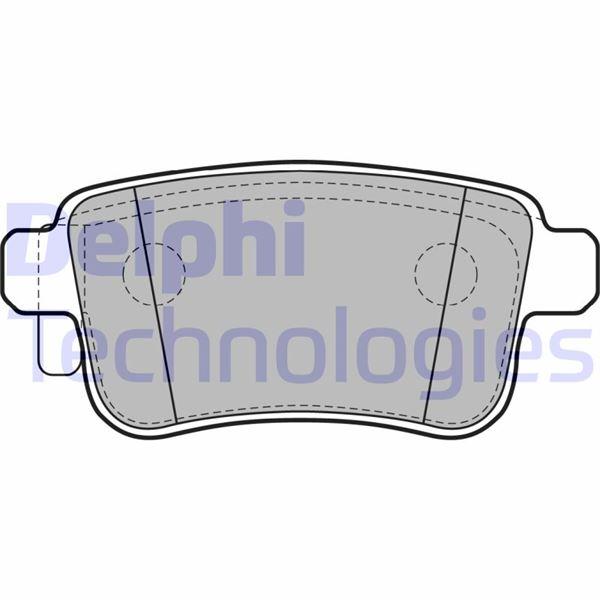 FREN BALATASI ARKA (95MM) KANGOO 08- - DELPHI - OEM A4154210410