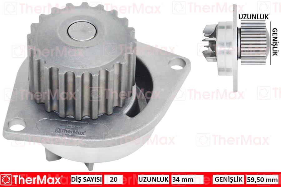 DEVİRDAİM SAXO (96>) XSARA (97-00) P106 (94-96) P206 (98-00) P306 (00-01) P405 (92-96) 1.4-1.5D-1.6 - THERMAX - OEM 1201.E4