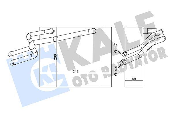EVAPORATOR KUBISTAR-RENAULT CLIO-KANGOO - KALE - OEM 7701205748