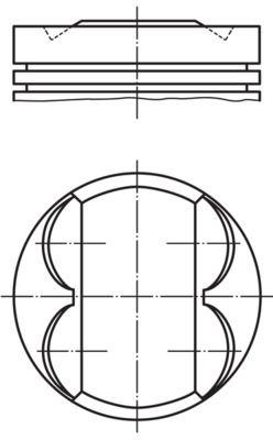 MOTOR PISTON SEGMAN KOMPLE (STD) OPEL - CHEVROLET 1.2-A12XER - MAHLE - OEM 625065