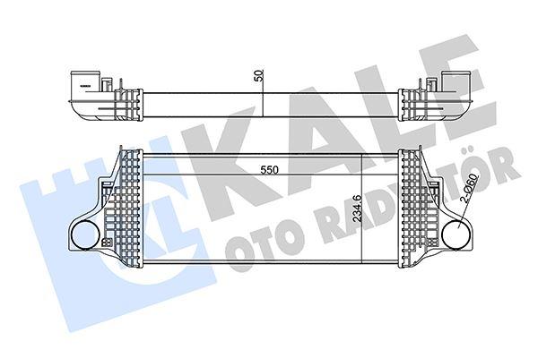 TURBOSARJ RADYATORU MERCEDES X164 W164 W251 - KALE - OEM A1645001900