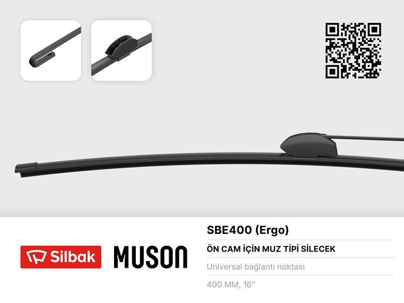 SİLECEK SÜPÜRGESİ MUZ TİPİ 400mm ÜNİVERSAL KANCALI (ERGONOMİK) - SILBAK