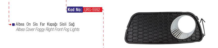 SİS FAR ÇERÇEVESİ (KAPAĞI) SİSLİ SAĞ ALBEA 05=> - URS - OEM 51715992