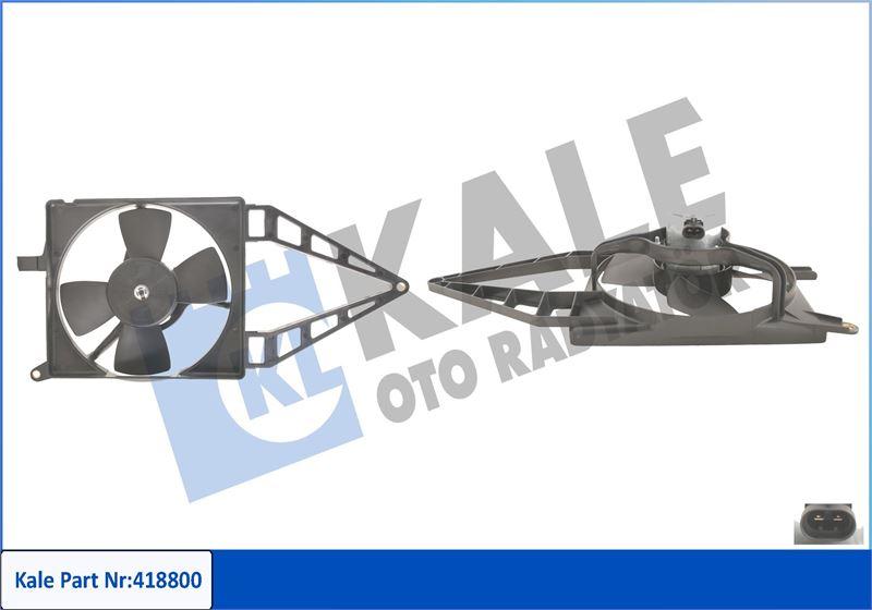 FAN MOTORU OPEL COMBO  CORSA B TIGRA (200/60W 280MM) (FAN-MOTOR-DAVLUMBAZ) - KALE RADYATOR - OEM 90410053