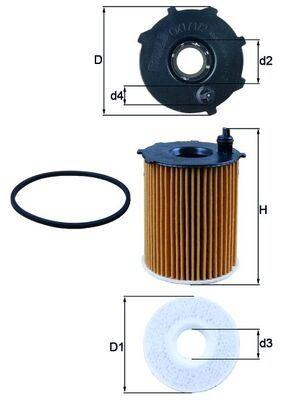 YAĞ FİLTRESİ PARTNER-BERLINGO-FIESTA-FOCUS-C-MAX-FUSION-P206-P207-P208-P301-P307-P308-P407-P2008-P3008-P5008-BIPPER-JUMPY-XSARA-EXPERT-NEMO-C1-C2-C3-C4-C5-DS3-DS4-DS5 1.4-HDI-1.6HDI - MAHLE - OEM 1109.AY