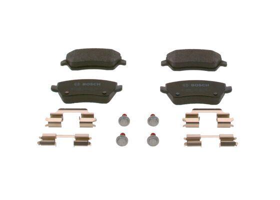 FREN BALATASI ON (116MM) CLIO III 1.2 16V 05- - BOSCH - OEM BOSCH