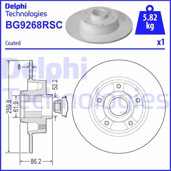 FREN DISKI ARKA MEGANE IV 16 > KAPLAMALI RULMANLI ABS SENSOR - DELPHI - OEM 432027412R