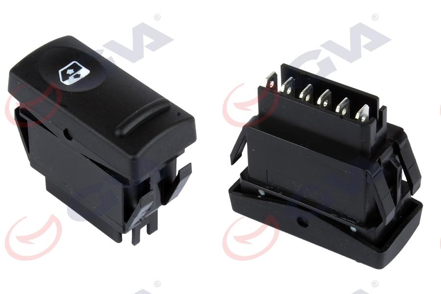 CAM AÇMA ANAHTARI ÖN SAĞ RENAULT 19 -MASTER (TEKLİ - GVA - OEM 7700817337