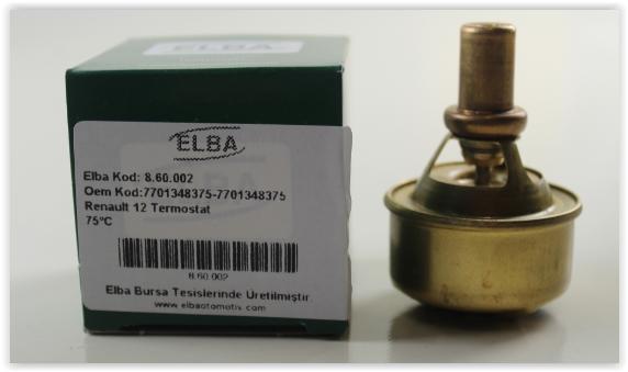 TERMOSTAT 75C R12 - ELBA - OEM 7700610899
