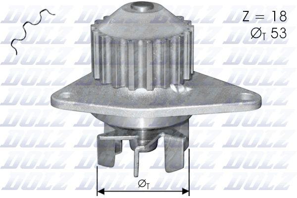 DEVIRDAIM SU POMPASI P106-P206-P207-P307-BIPPER-NEMO-PARTNER-BERLINGO-C2-C3-SAXO-XSARA 1.4 TU3JP-TU3A 1.4 8V MQP FIAT FIORINO 1.4 KFT.-KFV - DOLZ - OEM 1201.G0