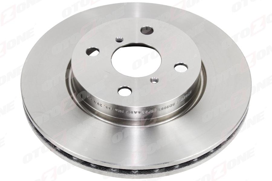 ÖN FREN DİSKİ (HAVA KANALLI) TOYOTA YARIS 1.0L 1KR-FE KSP90 KSP130 06-20 / 1.3L 2SZFE SCP90 VVTI 06-11 / 1.33L 1NR-FE NSP90 NSP130 06-17 / 1.4L 1NDTV NLP90 NLP130 06-18 (258 çap x 4 bijon) - Adet disk fiyatıdır - OTOZONE - OEM 435120D060