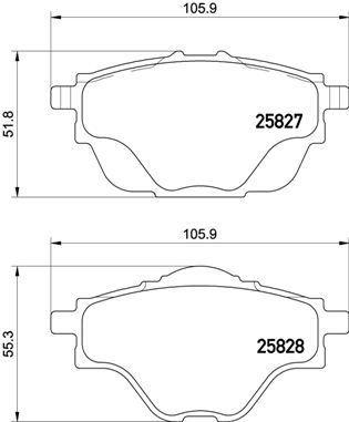 FREN BALATASI ARKA ASTRA L-GRANDLAND-C4 GRAND/SPACETOURER-C5 AIRCROSS-P508-P5008-P308-P3008-DS4-DS7 - VALEO - OEM 1609000980