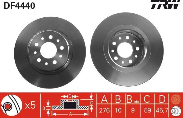 ARKA FREN DISKI AYNASI ALFA 147 3.2GTA 02/03 -ALFA 156 1.9JTD/2.0JTS/2.4JTTD 05/01-09/05 - TRW - OEM 46542702