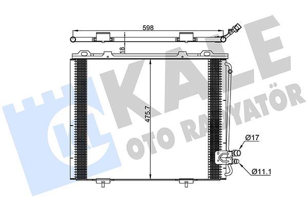 KLIMA RADYATORU MERCEDES E-CLASS W210 S210 — KALE 381300 - KALE - OEM A2108300570
