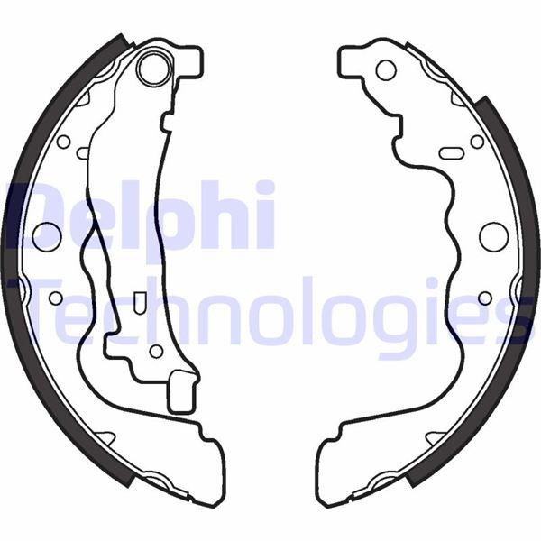 FREN BALATASI ARKA (PABUÇ) RENAULT KANGOO 08> EXPRESS 21> ZOE 14> CLIO IV 12> CAPTUR I 13> SYMBOL III 13> LOGAN II 12> DUSTER 10> DOKKER 12> SANDERO II 12> . MERCEDES CITAN W415 12> - DELPHI - OEM 7701210109