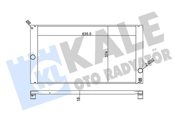 SU RADYATÖRÜ VOLVO C30/C70/S40/V50 06> 2.4 D3 D4 T5 - KALE - OEM 8603528