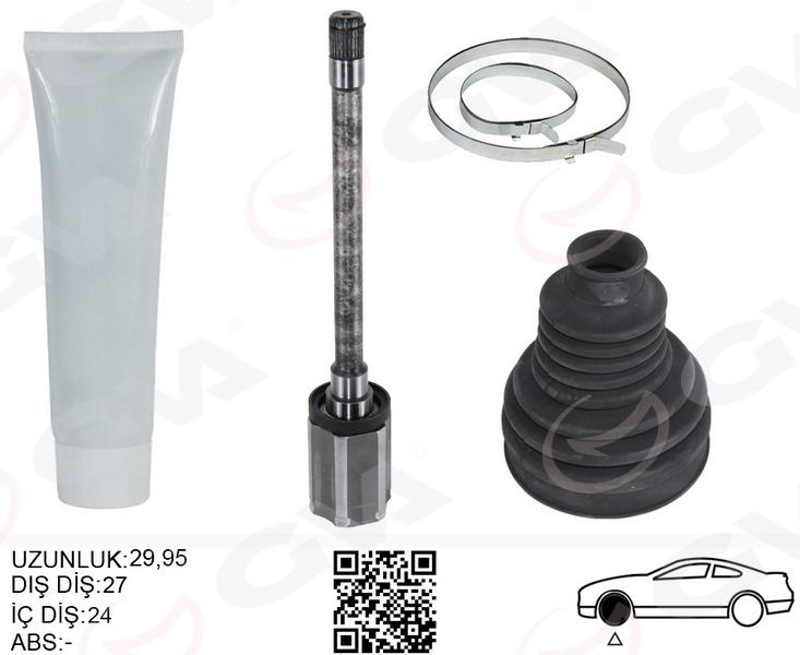 AKS MILI ÖN İÇ SAĞ BMW F10 F12 F13 F06 xDrıve (SANZIMAN TARAFI UZUNLUK-> 485MM) - GVA - OEM 31607618680