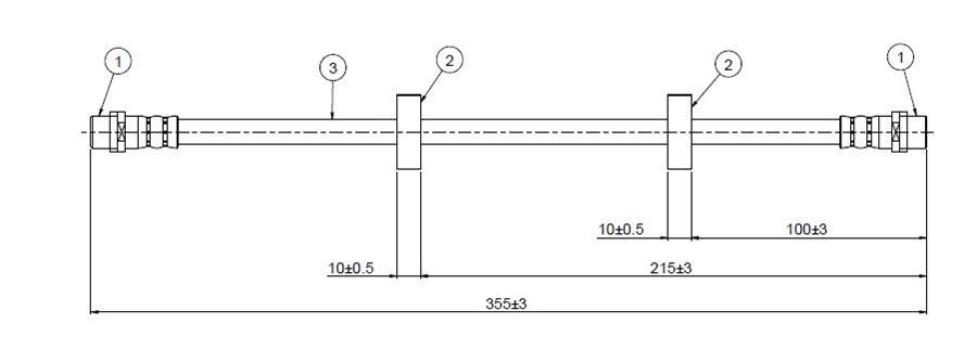 ÖN FREN HORTUMU TRANSPORTER T4 91-95 - CAVO - OEM 701611701