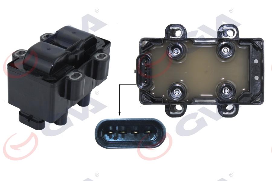 ATEŞLEME BOBİNİ ÇİFTLİ RENAULT KANGOO 01> CLIO I-II-III 92>05 MEGANE I 96> SCENIC 96>TWINGO 96> LOGAN 06>1.2 1.4 1.6 D4F K7J-K7M - GVA - OEM 224336134R
