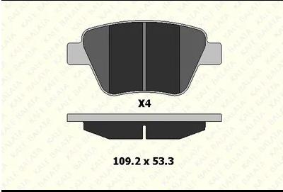FREN BALATASI ON MERCEDES CITAN W415 12> . RENAULT KANGOO III 08> 1.5dCi 1.6 16V - KALE - OEM A4154210610