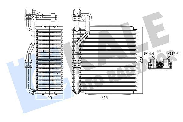 EVAPORATÖR AL/PL/BRZ PALIO-ALBEA-STRADA - KALE - OEM 7078697
