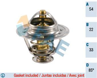 TERMOSTAT (85C) CORSA B-C-ASTRA F-G-H-COMBO-VECTRA B 1.7 DTI-1.7 CDTI - FAE - OEM 1338075