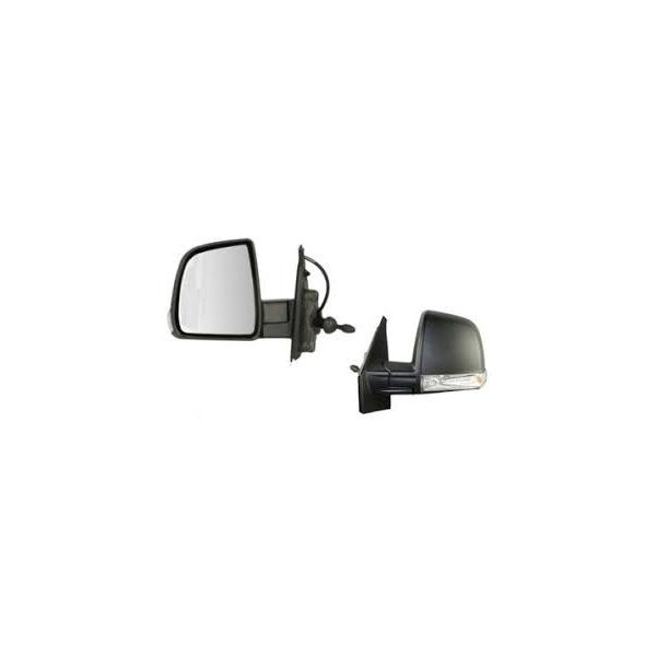 DIŞ DİKİZ AYNASI SOL FIAT DOBLO 11=> (MEKANİK - DESENLİ - SİNYALLİ) - GOLD - OEM 735497882