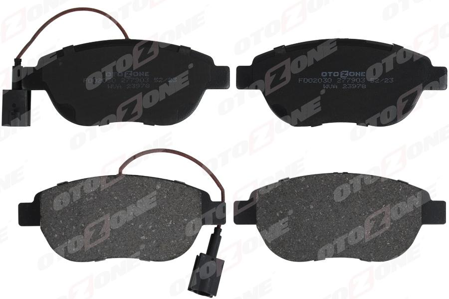 ÖN FREN BALATASI OPEL COMBO D 12> PUNTO EVO 1.3-1.4-1.6D MTJ 09=> 500-500C 1.3DMJ 10=> GRANDE PUNTO 1.6DMTJ 09=> ÇİFT FİŞLİ - OTOZONE - OEM 95518218