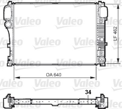 MOTOR SU RADYATORU MERCEDES S-CLASS W221 05>13 - VALEO - OEM A2215003103