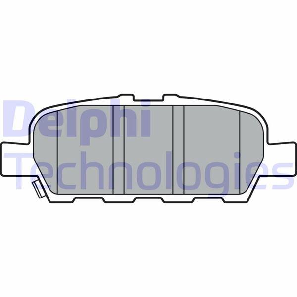 FREN BALATASI ARKA (105 MM) NISSAN X-TRAIL QASHQAI MAXIMA VII MURANO II SUZUKI LANDY INFINITI FX M35 M45-EX RENAULT KOLEOS I - DELPHI - OEM D4060-9N00A