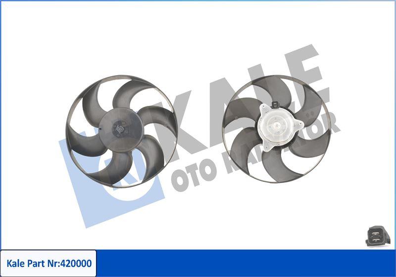 FAN MOTORU + PERVANE CITROEN XANTIA-XSARA PEUGEOT P306 (220W-320mm) - KALE - OEM 1253.J4