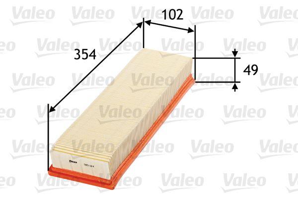 HAVA FİLTRESİ PEUGEOT P206 (98>12) P307 (03>07) CITROEN C4 (04-) 1.4 16V TU3 - VALEO - OEM 1444.TL