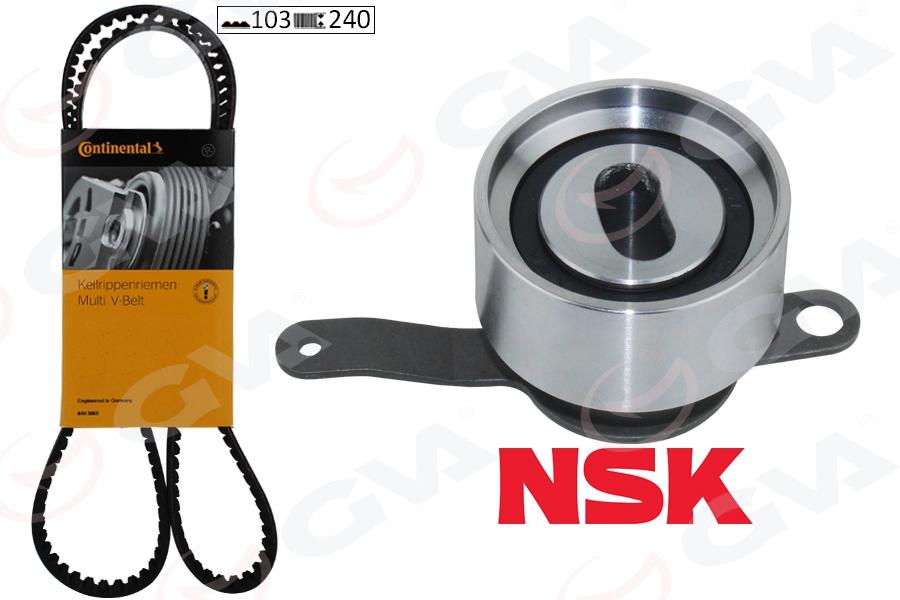 TRİGER KAYIŞ SETİ (EKSANTRİK SETİ) HONDA CIVIC 1.4L D14A4 D14A8 D14Z2 SOHC (EL4 EJ9 MB2 kasa) 96-01 (1 KAYIŞ + 1 RULMAN) (103x240) - GVA - OEM 14400P2A004