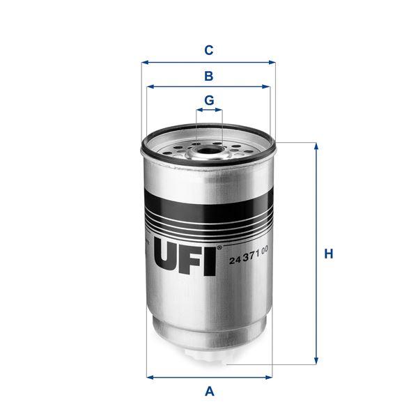 YAKIT FİLTRESİ DİZEL TRANSİT 2.4-2.5 D-TD - UFI - OEM 844F9176CAB