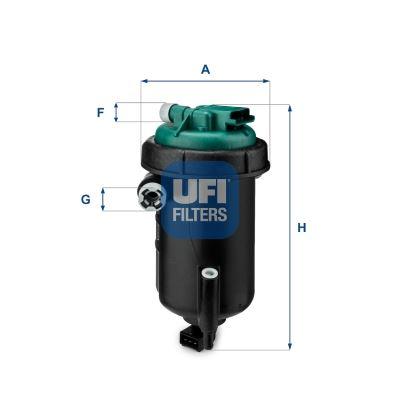YAKIT FİLTRE KAZANI (KUTUSU) KOMPLE PEUGEOT BOXER II-CITROEN JUMPER II-FIAT DUCATO 2.2-2.3-3.0 HDI-MTJ - UFI - OEM 1346387080