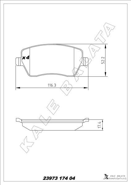 FREN BALATASI ON RENAULT CLIO III-IV MODUS 04> EXPRESS 21> ZOE 12> KANGOO II 08> CAPTUR 13> DACIA DUSTER 10> LOGAN 04> DOKKER 12> . NISSAN MICRA III (K12) 03>10 NOTE 06> - KALE - OEM 410608481R
