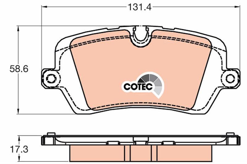 FREN BALATASI ARKA LAND ROVER DEFENDER L663 DISCOVERY L462 RANGE ROVER L405 L494 - TRW - OEM LR164821