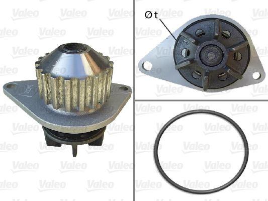 DEVIRDAIM SU POMPASI P106-P206-P207-P307-BIPPER-NEMO-PARTNER-BERLINGO-C2-C3-SAXO-XSARA 1.4 TU3JP-TU3A 1.4 8V MQP FIAT FIORINO 1.4 KFT.-KFV - VALEO - OEM 1201.G0
