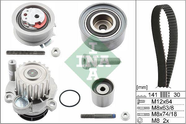 DEVİRDAİMLİ TRİGER SETİ PASSAT-JETTA-GOLF5-OCTAVIA-TOLEDO-A3-A6 2.0 TDI 2007-2011 (BKP-BKD-BRE-BLB) - INA - OEM 03G198119A