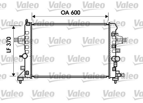 SU RADYATORU OPEL ASTRA H ZAFIRA II 1.6 1.8 - VALEO - OEM 13170110