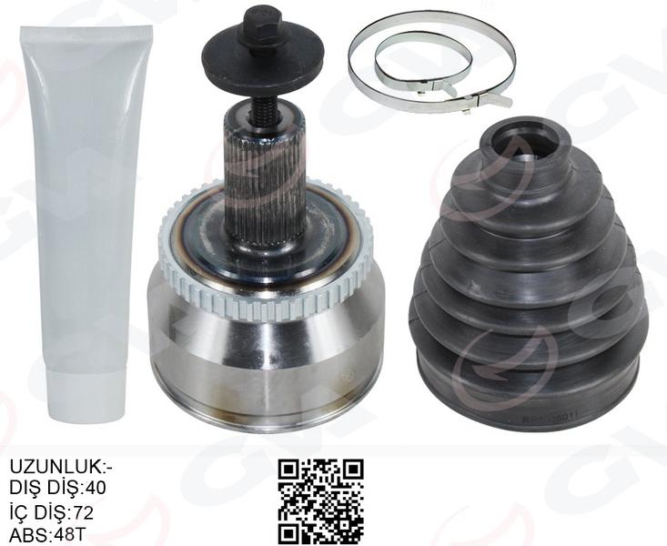 ÖN AKS KAFASI DIŞ SAĞ-SOL VOLVO XC90 D3 D5 02> (ABS`LI) - GVA - OEM 36000505