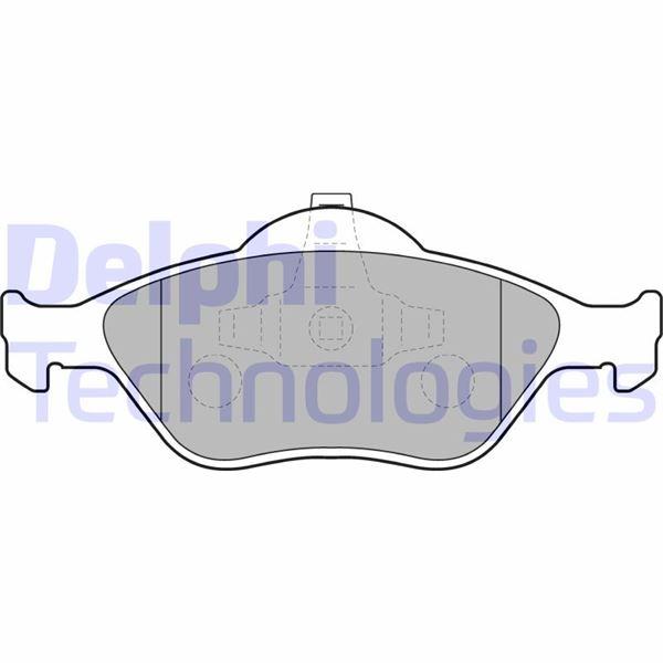 FREN BALATASI ON (150MM) FIESTA IV-V KA 96-08 - DELPHI - OEM YS6J2K021DC