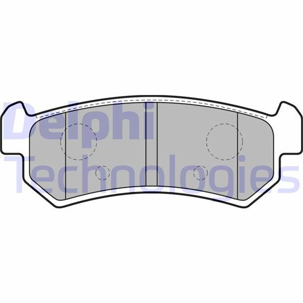 FREN BALATASI ARKA (104mm) NUBIRA LACETTI 03- - DELPHI - OEM 96405131