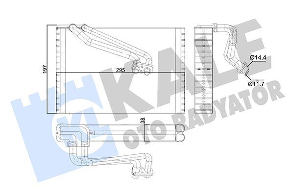 EVAPORATÖR AL/PL/BRZ PUNTO-CORSA D - KALE - OEM 77363895