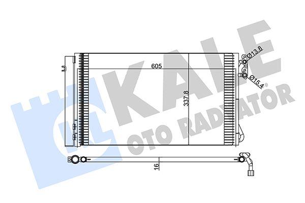 KLIMA RADYATORU BMW E81 E82 E87 E88 E90 E91 E92 E93 E84 E89 - KALE - OEM 64539229021