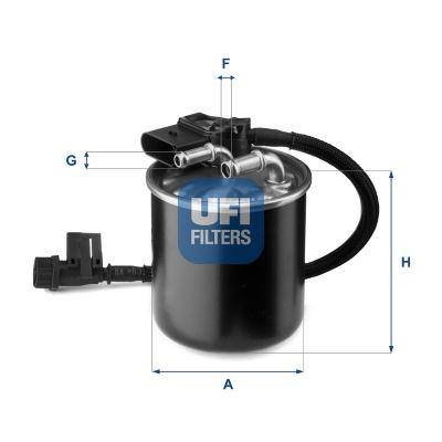 YAKIT FILTRESI MERCEDES OM651 W204 S204 W212 C207 W166 X204 W639 W447 B906 B907 B910 - UFI - OEM A6510901552